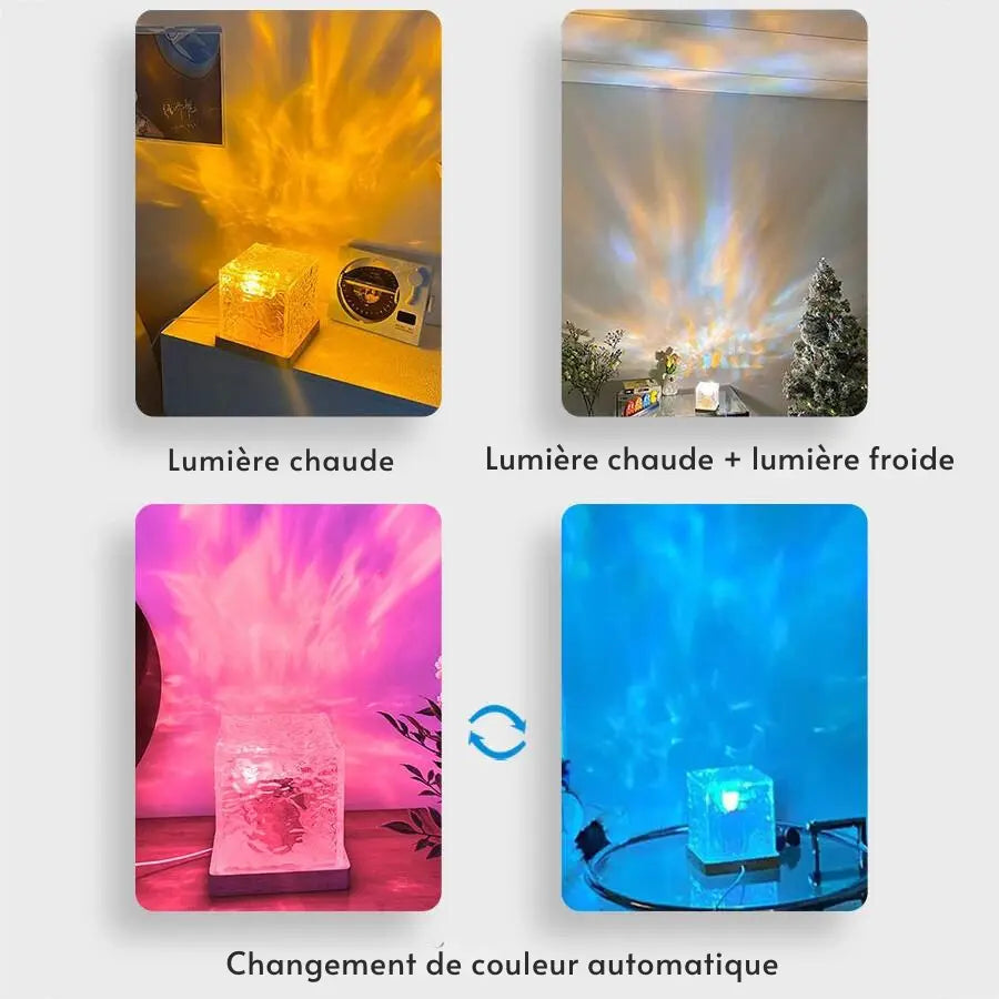 Lampe de Chevet Projecteur Cylindrique Ambiance LED