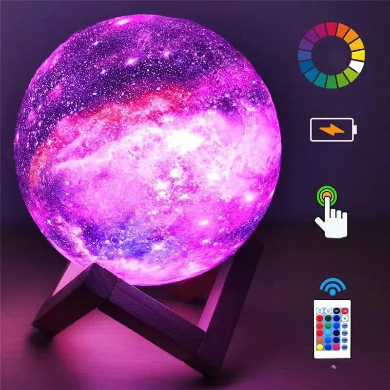 Lampe de Chevet Moderne Lune Tactile Rechargeable - lampechevetdesign.com