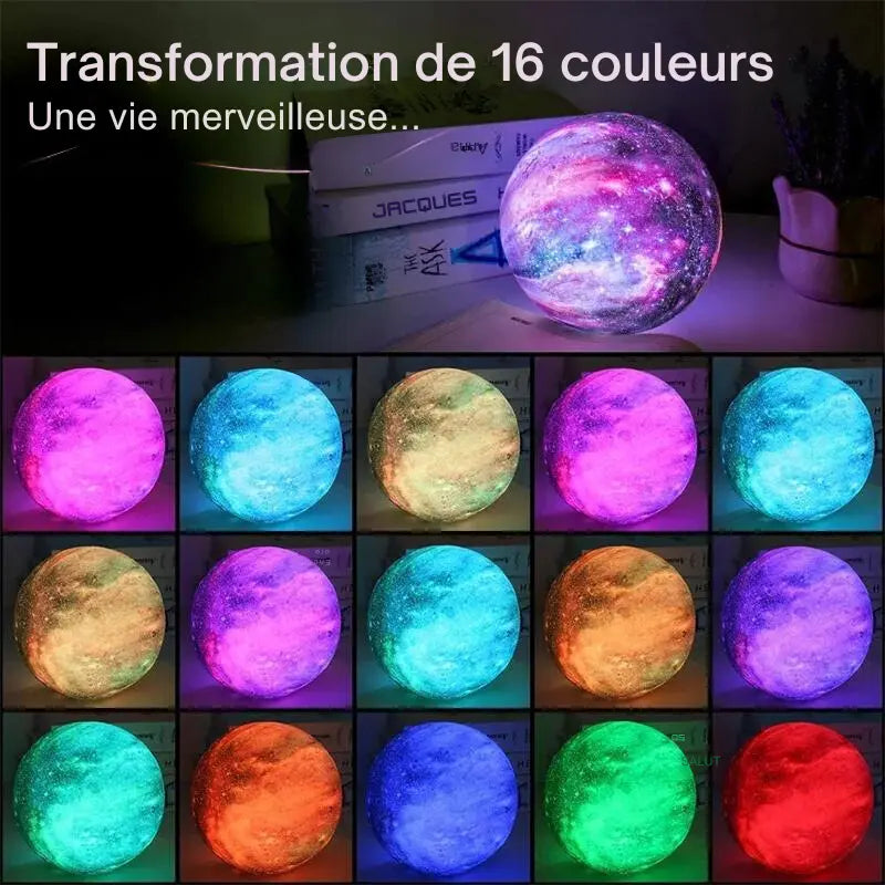 Lampe de Chevet Moderne Lune Tactile Rechargeable - lampechevetdesign.com