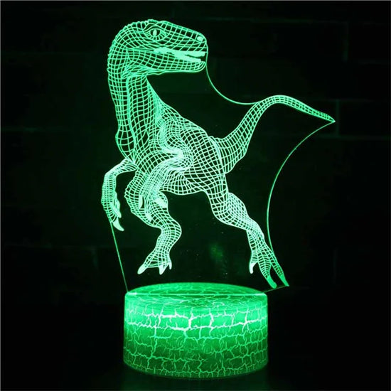 Lampe de chevet USB 3D Dinosaures - lampechevetdesign.com