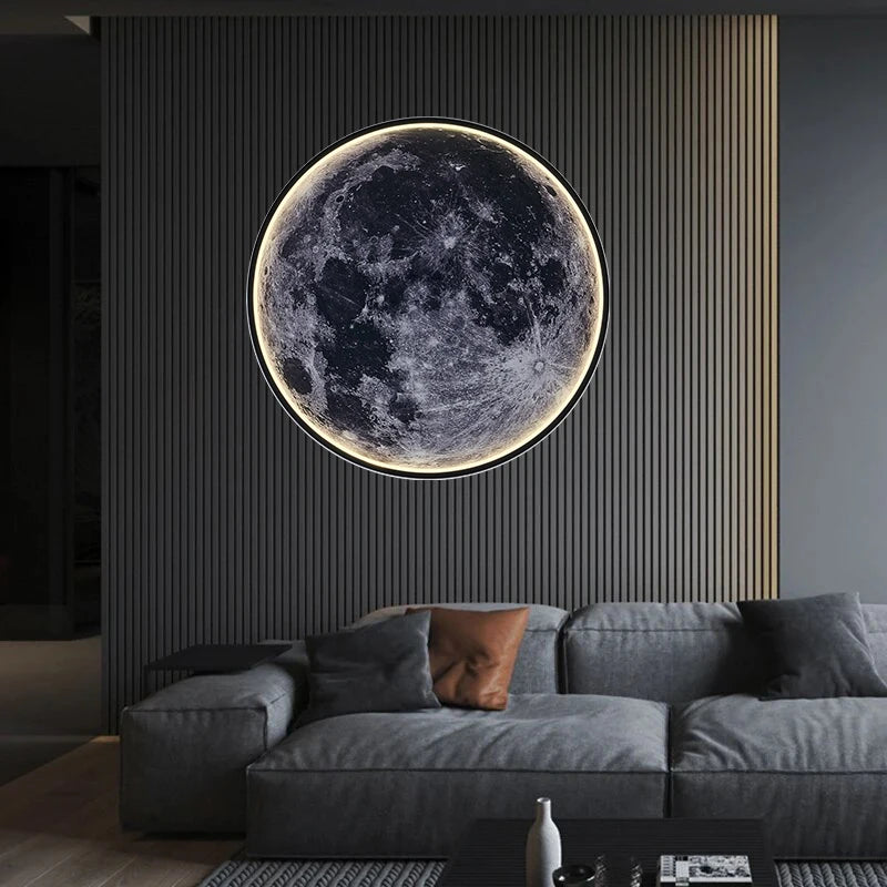 Modern LED Moon Wall Bedside Lamp
