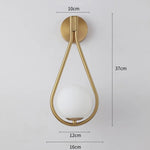Lampe de chevet Murale goutte d'eau - lampechevetdesign.com