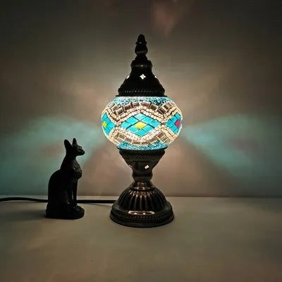 Lampe de chevet Vintage en Mosaïque - lampechevetdesign.com