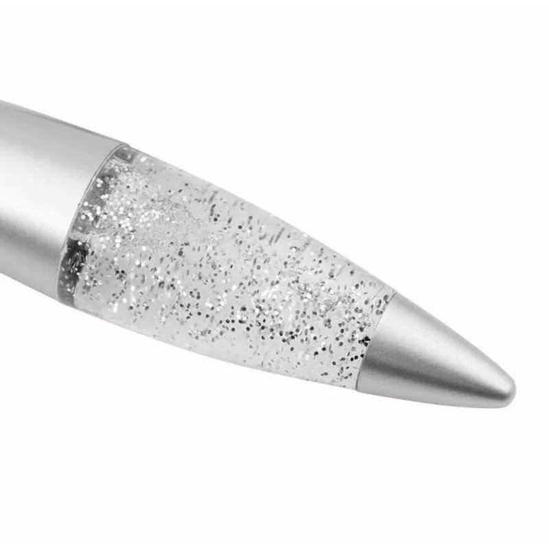 Mini Lava Rocket Bedside Lamp with LED Glitter