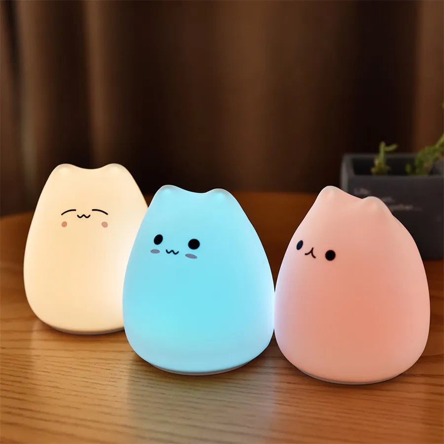 Lampe de chevet Chat Mignon - lampechevetdesign.com