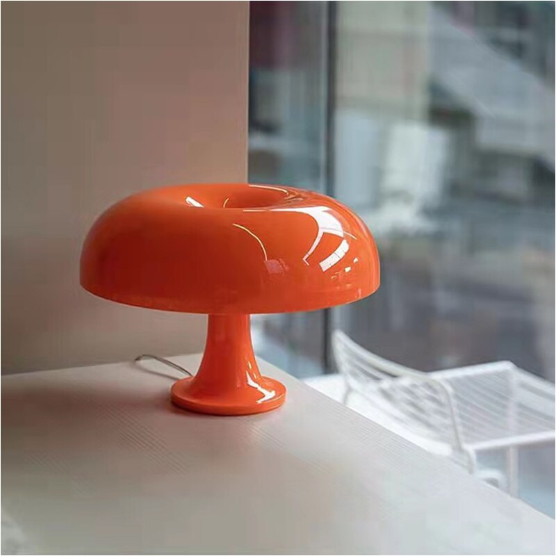 Lampe de chevet style Tiffany en feuille d'érable rouge • Ma Lampe de Chevet