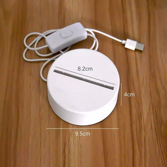 Lampe de chevet 3D LED Musicale - lampechevetdesign.com