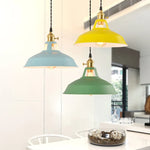 Pendant Light Retro Industrial Colorful Restaurant Kitchen Home Ceiling Lamp Vintage Hanging Light Lampshade Decorative Lamps - lampechevetdesign.com