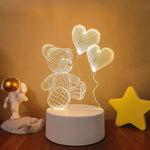 Lampe de chevet 3D Love - lampechevetdesign.com