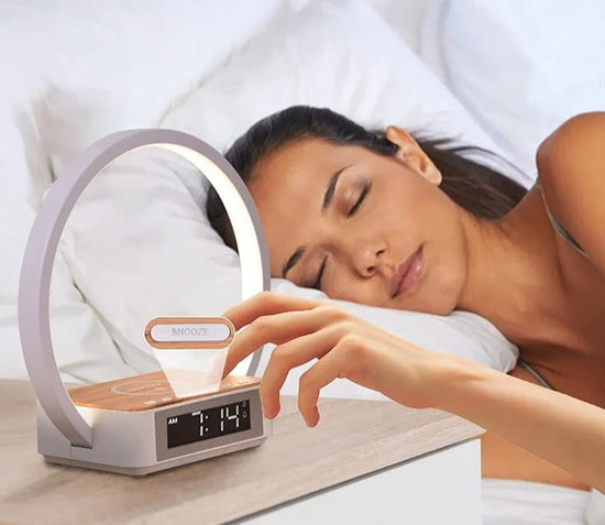 Lampe de chevet Tactile Chargeur de Téléphone Rond - lampechevetdesign.com