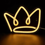 Lampe de chevet LED USB Néon Couronne - lampechevetdesign.com