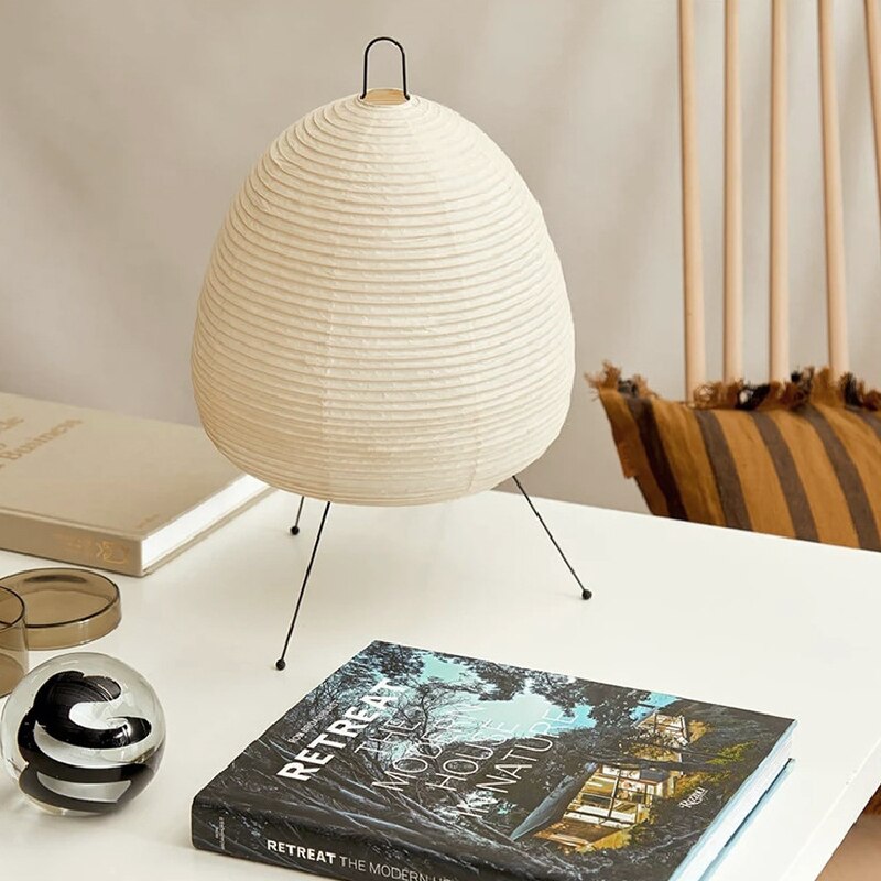 Lampe de chevet Japonaise Akari en Papier - lampechevetdesign.com