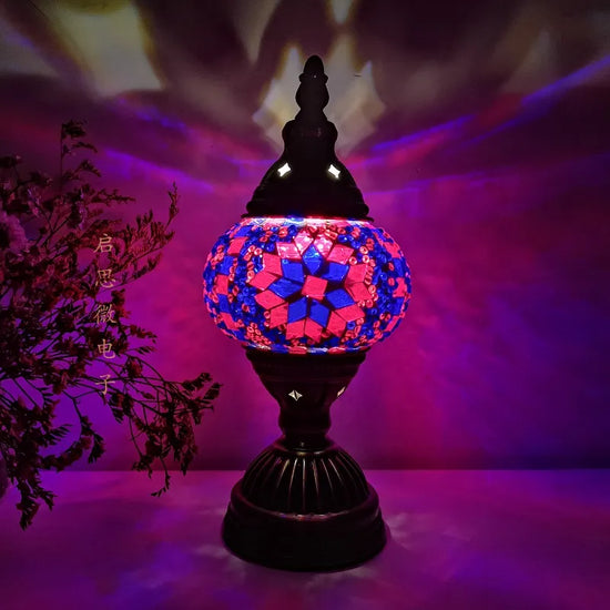 Lampe de chevet Vintage en Mosaïque - lampechevetdesign.com