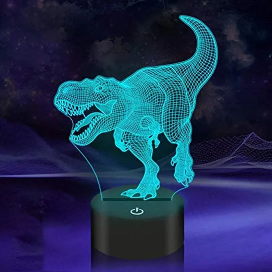 Lampe de chevet USB 3D Dinosaures - lampechevetdesign.com