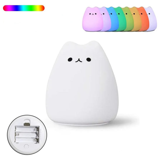 Lampe de chevet Chat Mignon - lampechevetdesign.com