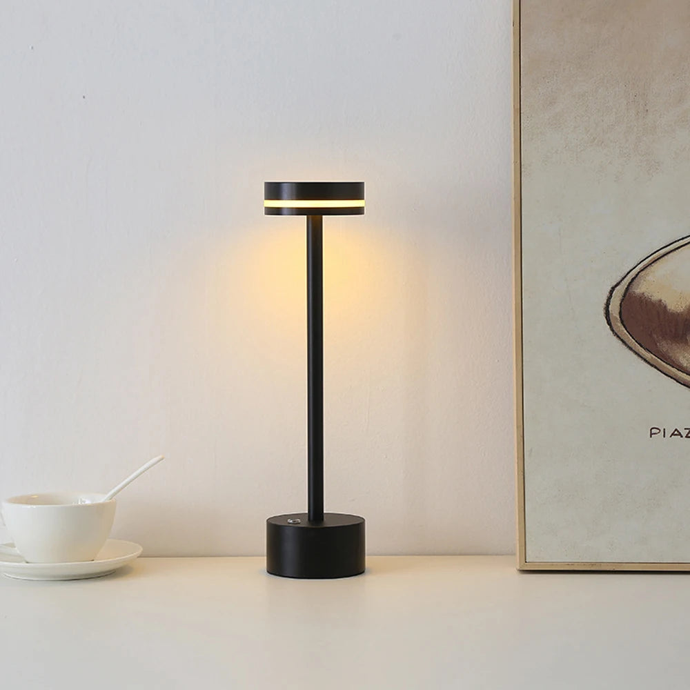 Modern Rechargeable LED Bedside Lamp Touch