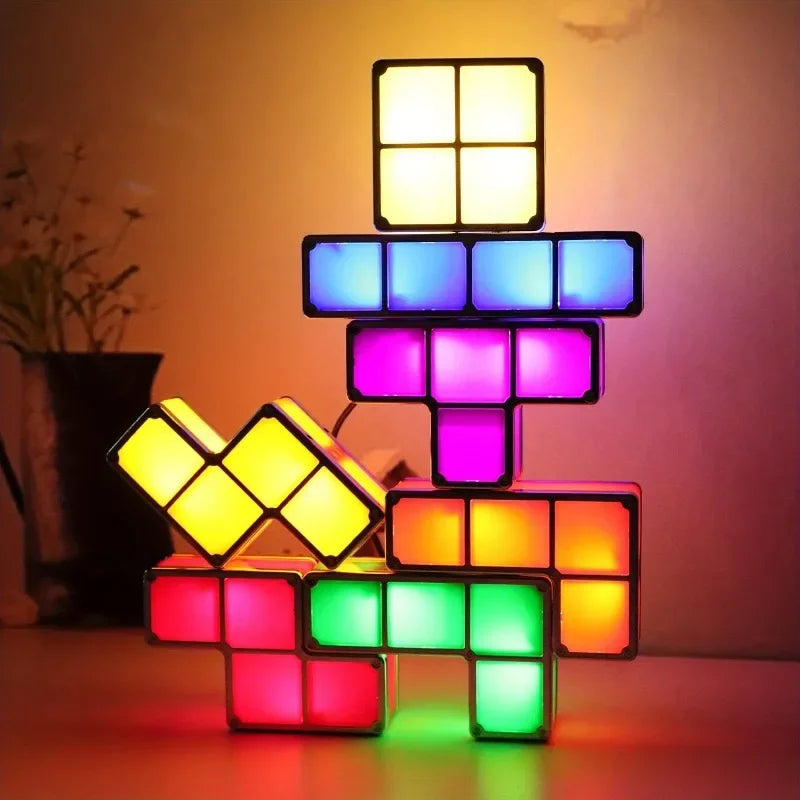 Colorful 3D Puzzle Bedside Lamp