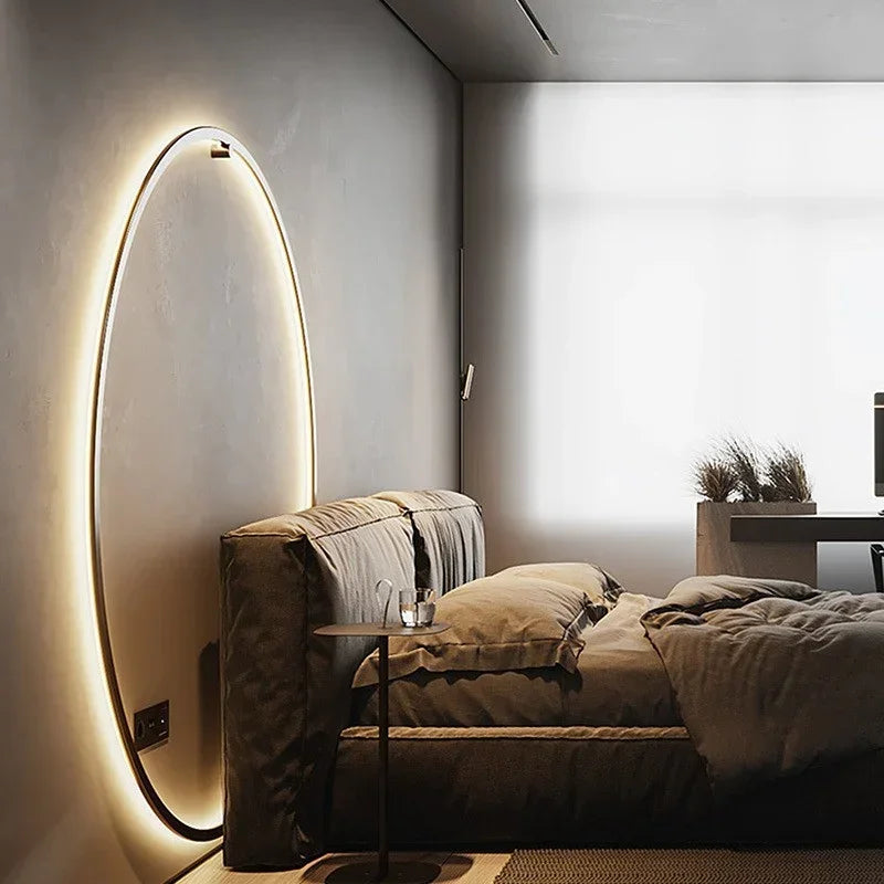 Round LED Designer Wall Bedside Lamp