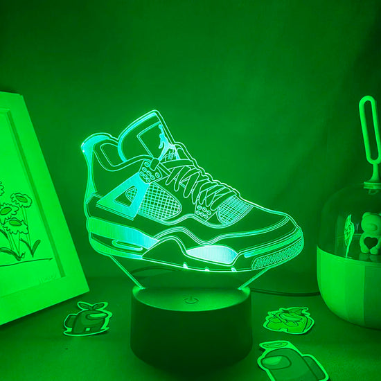 Lampe de chevet 3D LED Sneakers - lampechevetdesign.com