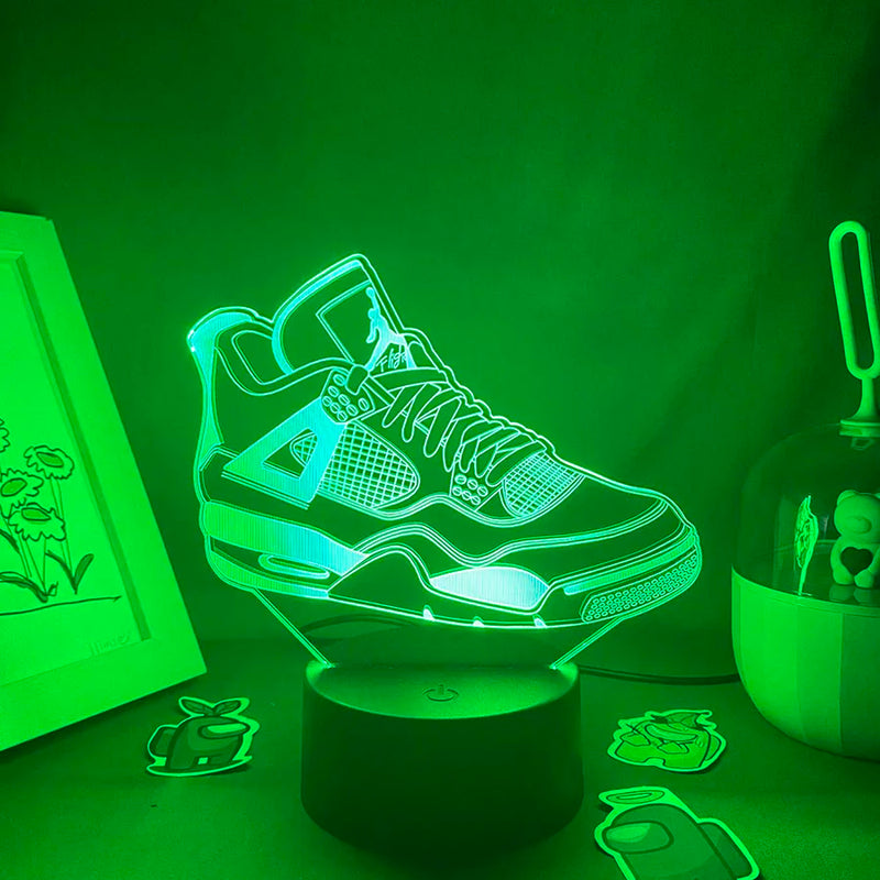 Lampe de chevet 3D LED Sneakers - lampechevetdesign.com