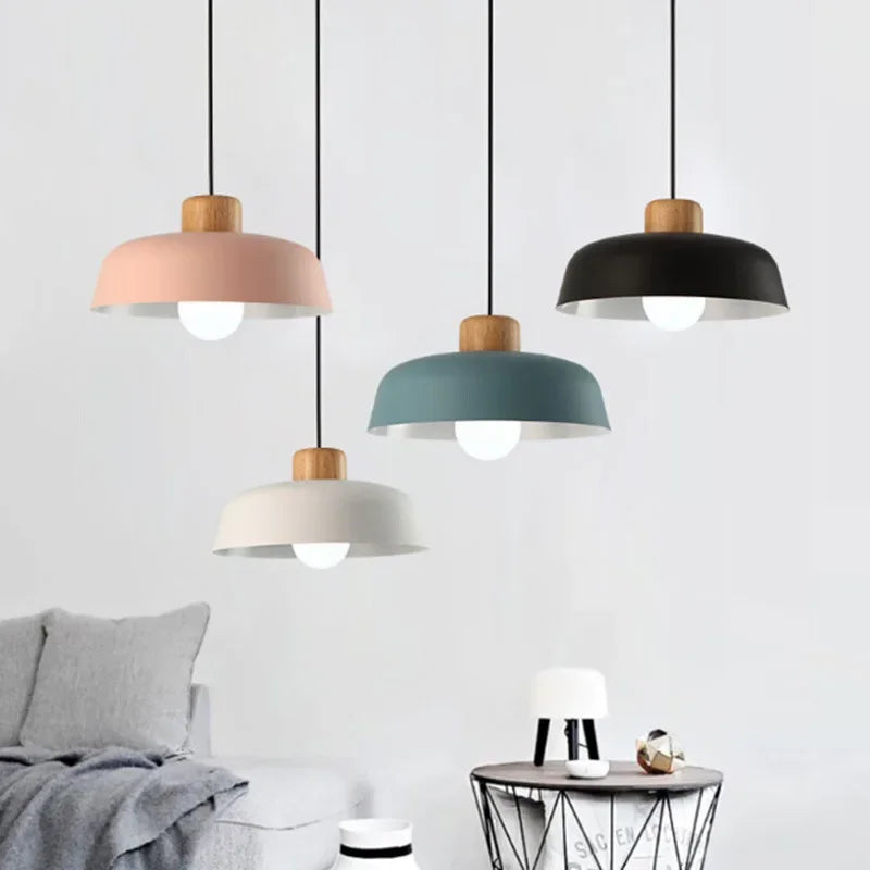 Nordic Colorful Hanging Chandelier Bedside Lamp