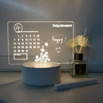Lampe de chevet 3D Calendrier Dessin - lampechevetdesign.com