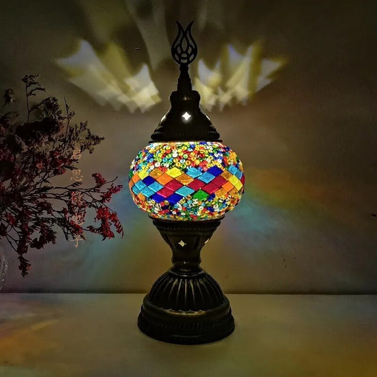 Lampe de chevet Vintage en Mosaïque - lampechevetdesign.com