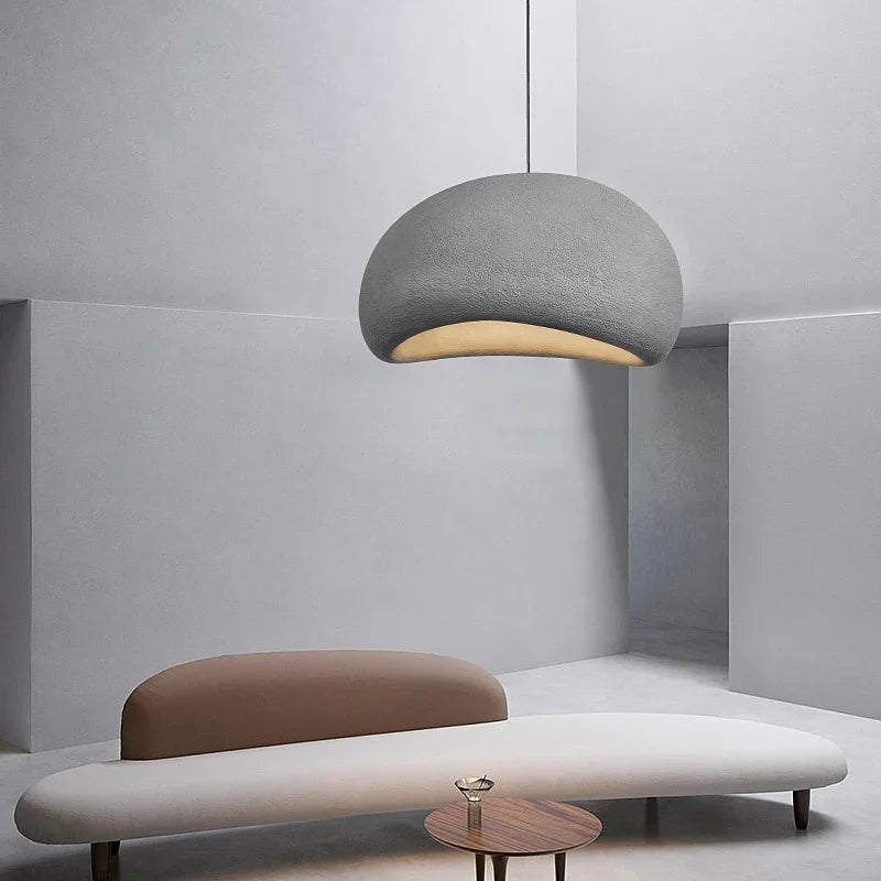 Modern Wabi-Sabi Hanging Bedside Lamp