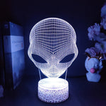 Pop-eyed Alien Shape 3D Night Light Child Cool Present for Bedroom Decor Cute Birthday Color Gift LED Table Lamp Baby Nightlight - lampechevetdesign.com