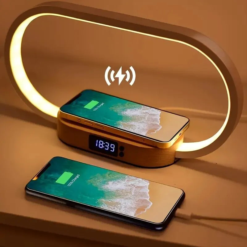 Lampe de chevet Tactile Chargeur de téléphone Ovale - lampechevetdesign.com