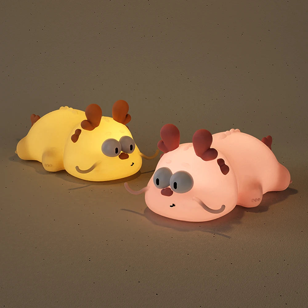 Lampe de Chevet Dragon Chinois Tactile en Silicone pour Enfants
