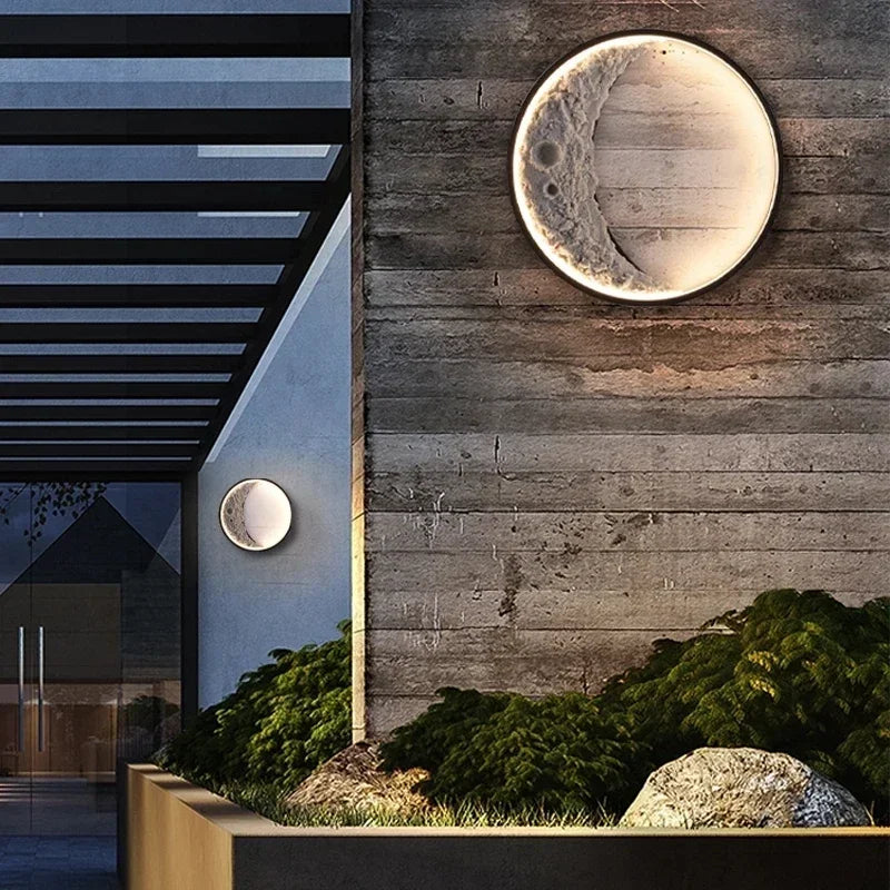Modern LED Moon Wall Bedside Lamp