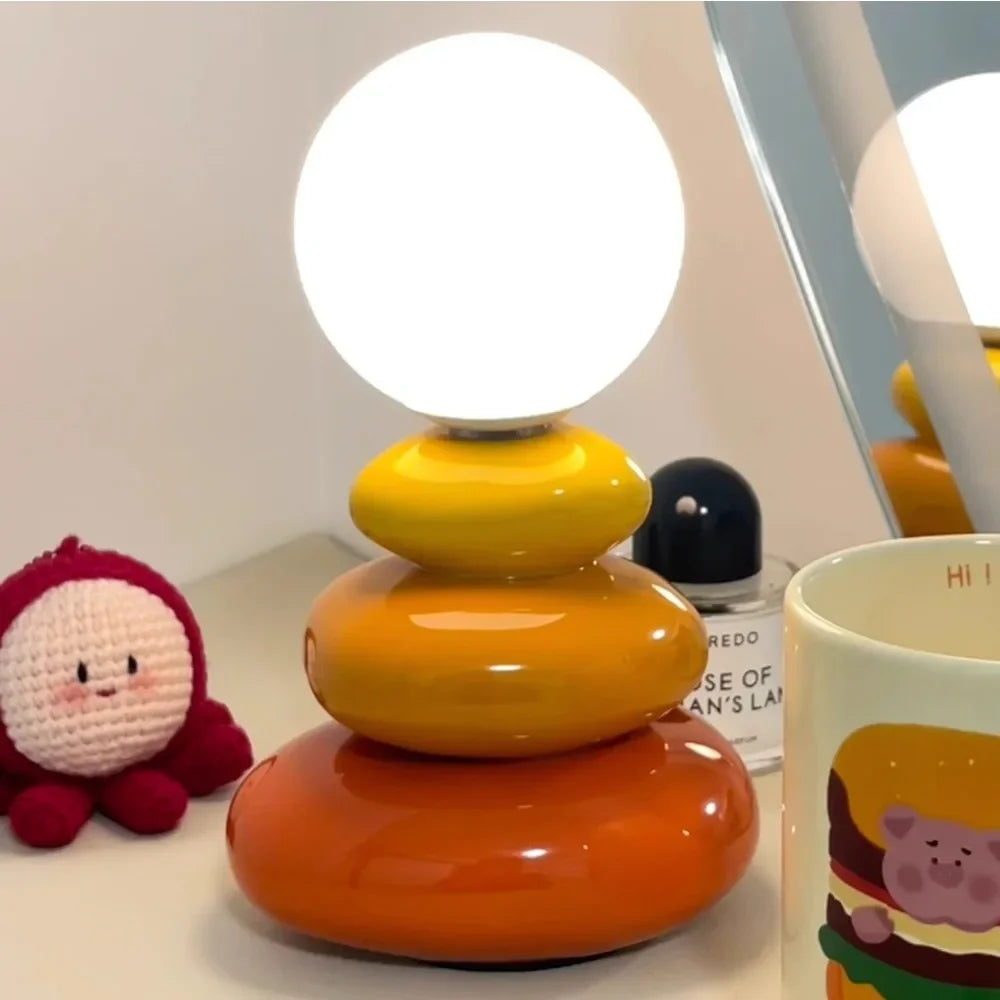 Colorful Pebble Bedside Lamp