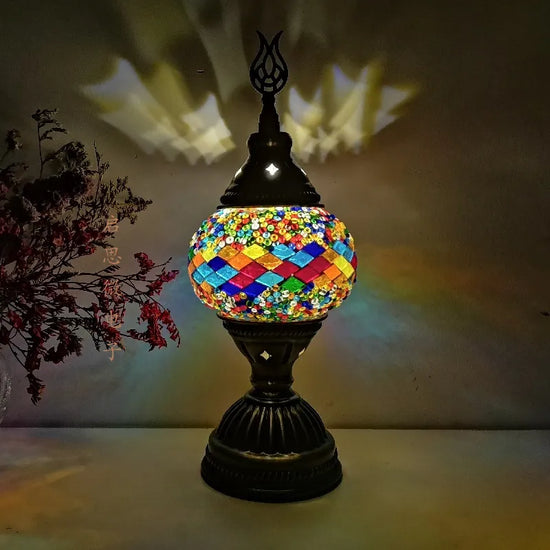 Lampe de chevet Vintage en Mosaïque - lampechevetdesign.com