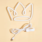 Lampe de chevet LED USB Néon Couronne - lampechevetdesign.com