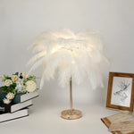 Lampe de chevet Plumes Tactile LED - lampechevetdesign.com