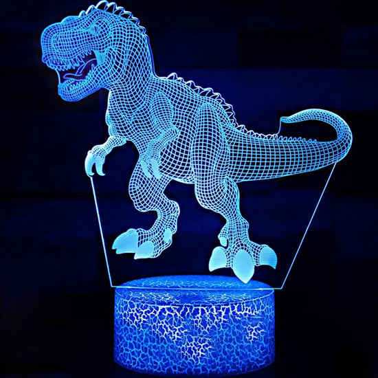 Lampe de chevet USB 3D Dinosaures - lampechevetdesign.com