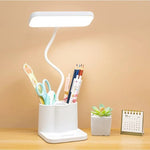 Lampe de bureau Blanche Liseuse Multifonction - lampechevetdesign.com