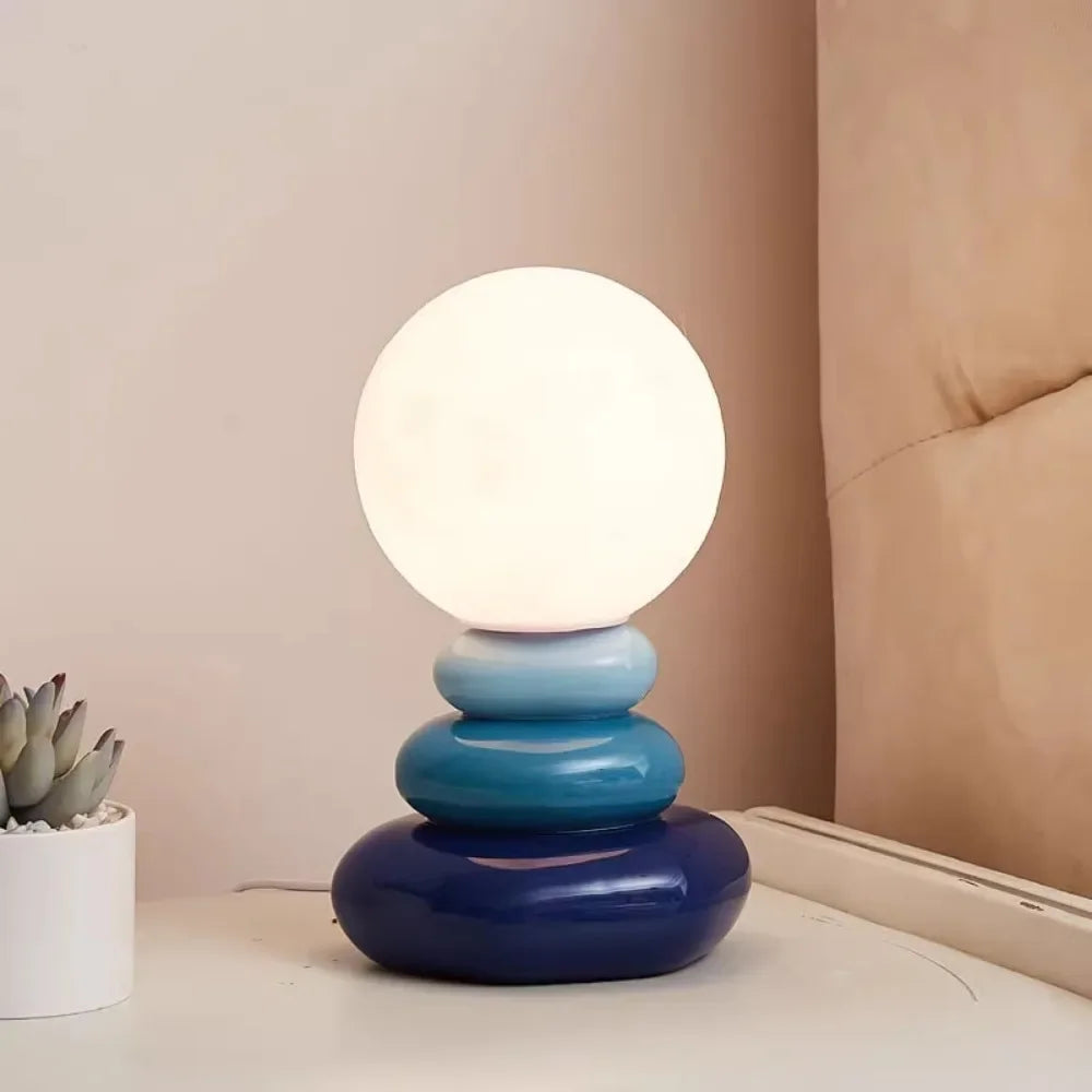 Colorful Pebble Bedside Lamp
