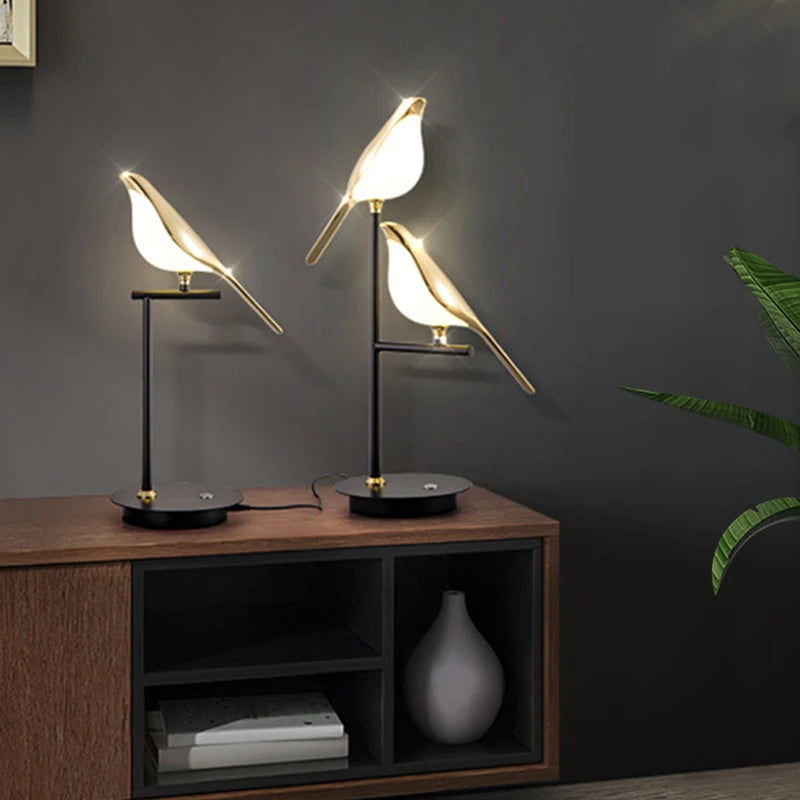 Luminous Bird Design Bedside Lamp