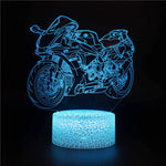 Lampe de chevet 3D Tactile Moto - lampechevetdesign.com