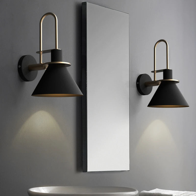 Industrial Metal Wall Bedside Lamp