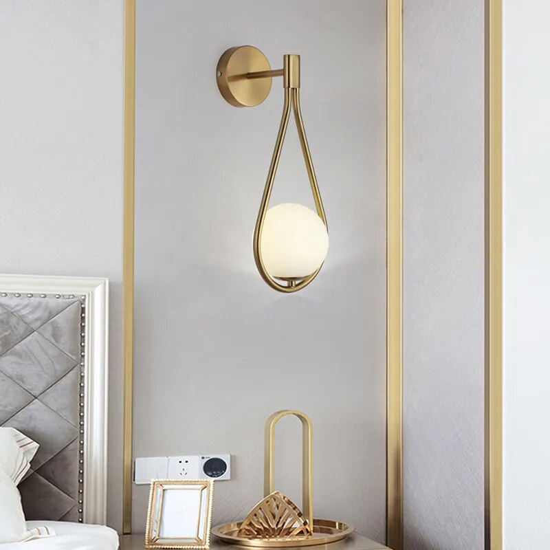 Lampe de chevet Murale goutte d'eau - lampechevetdesign.com