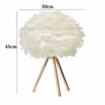 Lampe de chevet Plumes Douce - lampechevetdesign.com