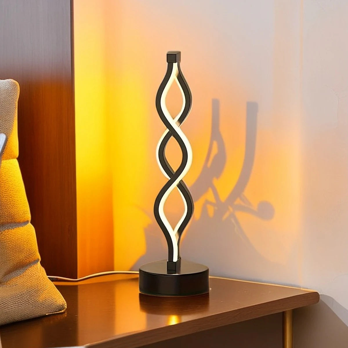 Modern LED Spiral Bedside Lamp