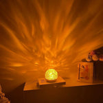 Water Ripple Projector Night Light Crystal Lamp Atmosphere Decoration Home Bedroom Aesthetic Holiday Gift Sunset Lights - lampechevetdesign.com