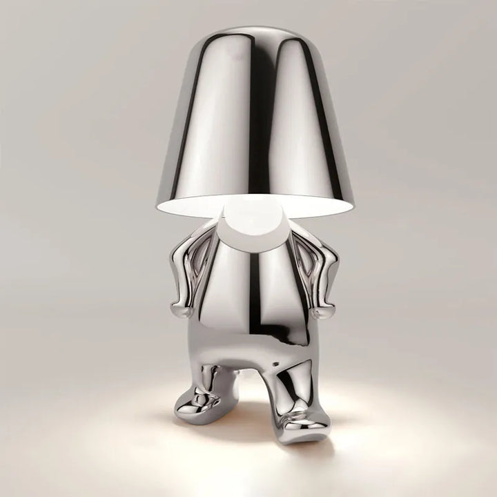 Lampe de chevet Tactile Rechargeable Or & Argent - lampechevetdesign.com