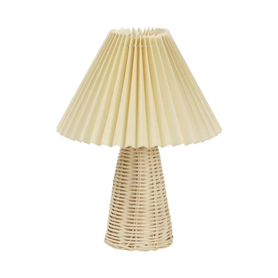 Lampe de chevet Industrielle Bois en Tissu - lampechevetdesign.com