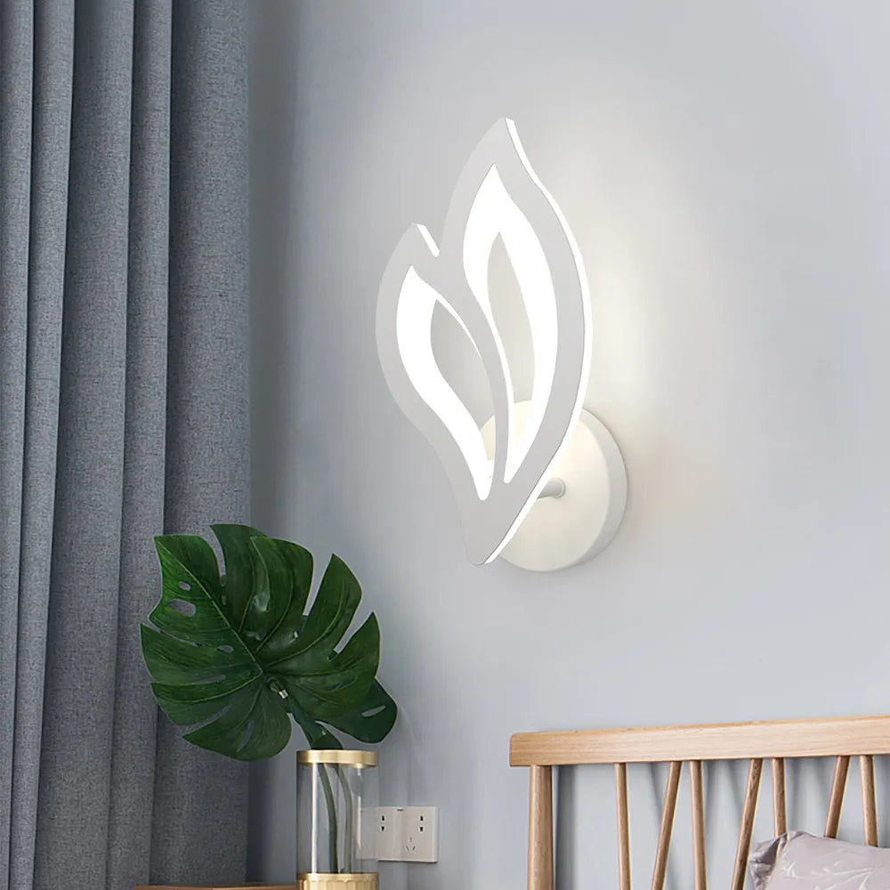 Lampe de chevet Murale Luxe Feuilles - lampechevetdesign.com