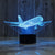 Lampe de chevet 3D Tactile Avion - lampechevetdesign.com
